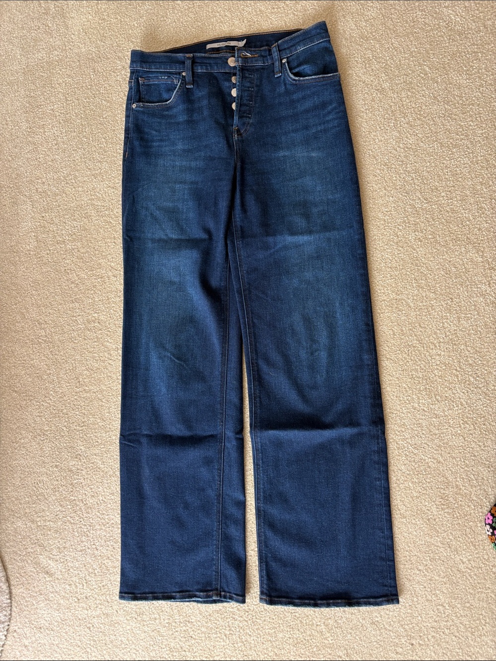 Hudson Rosie Pos Dark Blue Wide-Leg Women’s Jeans